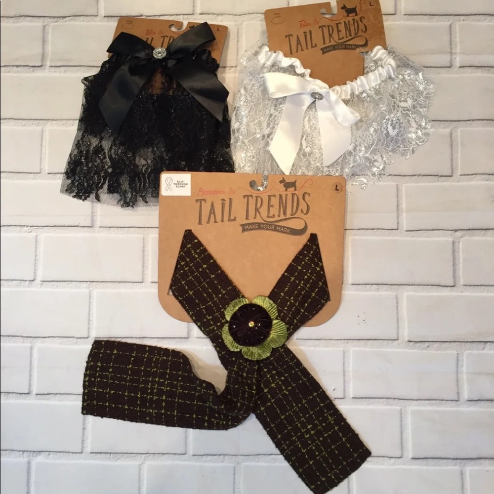 Lot Of 3 Tail Trends Doggy Tutu & Bandana